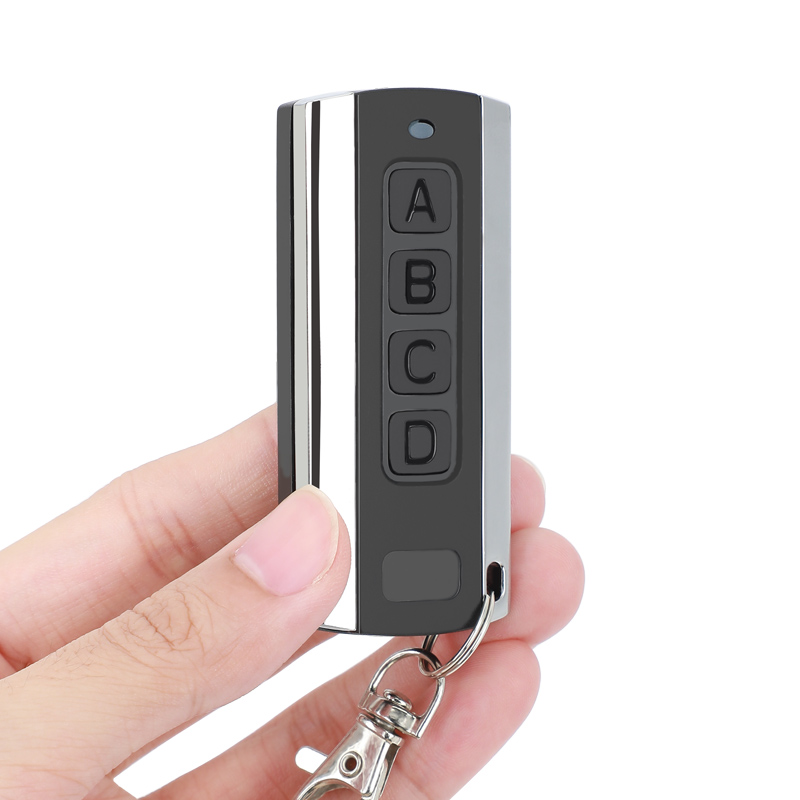 Garage Remote Control Clone Multifrequency 287MHz-868MHz Garage Door Opener Gate Control 3 Buttons Includes Car Sun Visor Clip: grey