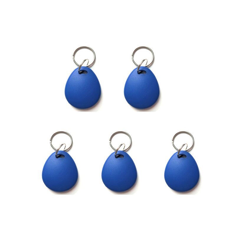 Uid fob 13.56mhz bloco 0 setor gravável ic cartão clone mutável inteligente keyfobs chave tags 1k s50 rfid controle de acesso: 5pcs Blue