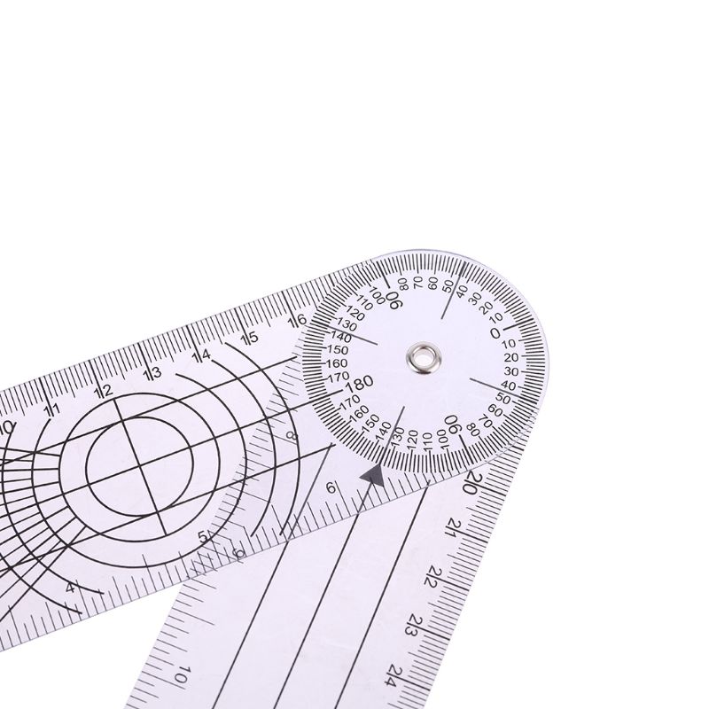 Folding Spine Scale Orthopedics 360 Degree Measurement Rotating Angle Joint Corner Ruler