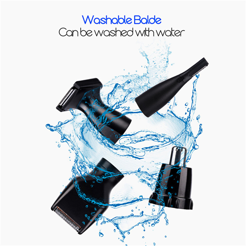 4-in-1 Multifunctional Rechargeable Nose Ear Trimmer Hair Removal Beard Sideburn Eyebrow Haircut Shaving Machine Men Face Care46