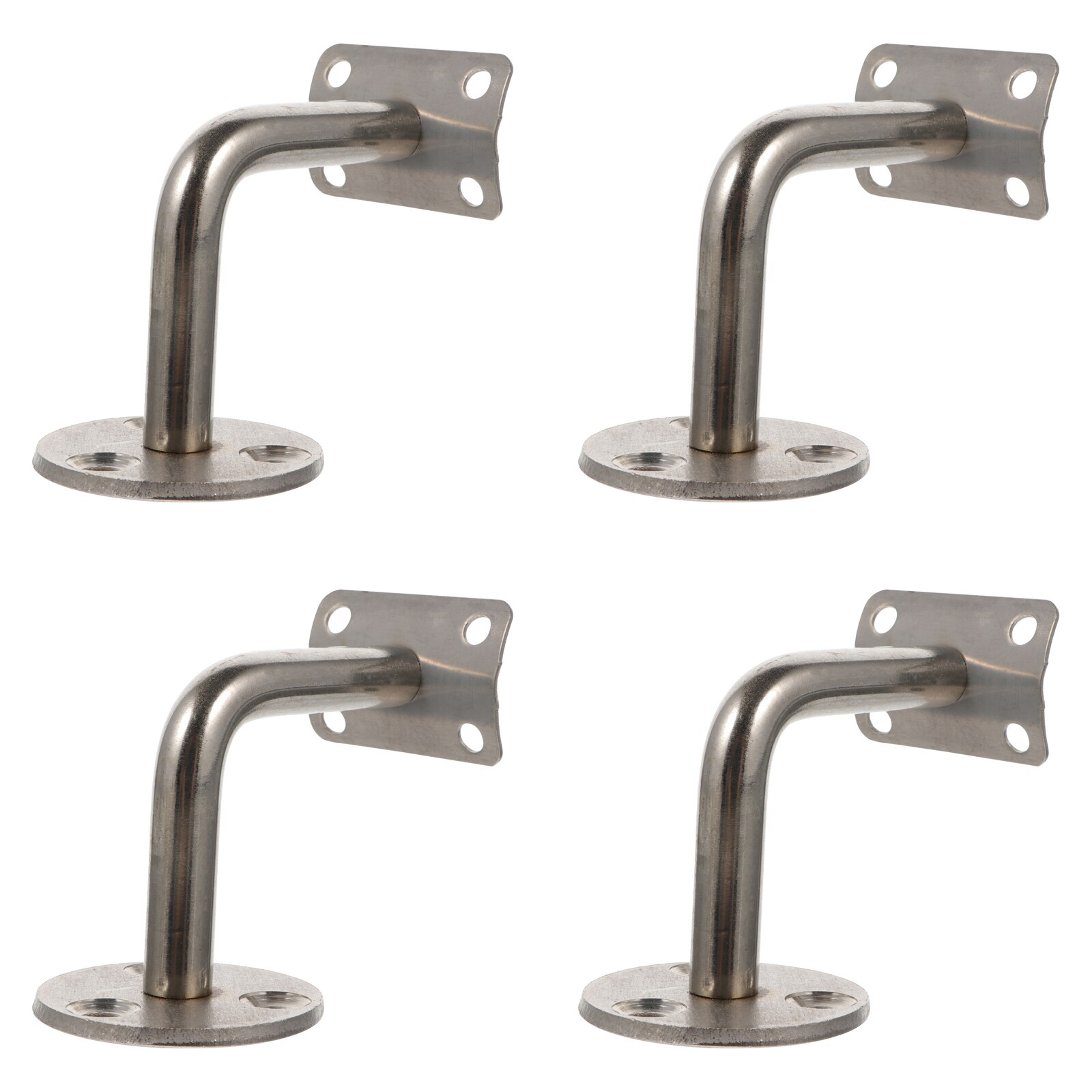 4Pcs Stainless Steel Staircase Handrails Wall Hanger Handrail Holder Rack