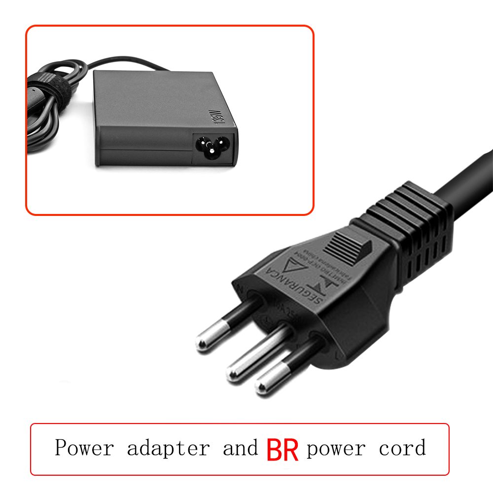 Charger 135W 20V 6.75A USB-C Laptop Adapter for Lenovo ThinkPad P51 P52 S5 R720 Y700 Y50-70 ADL135SCC3A Power Supply: black