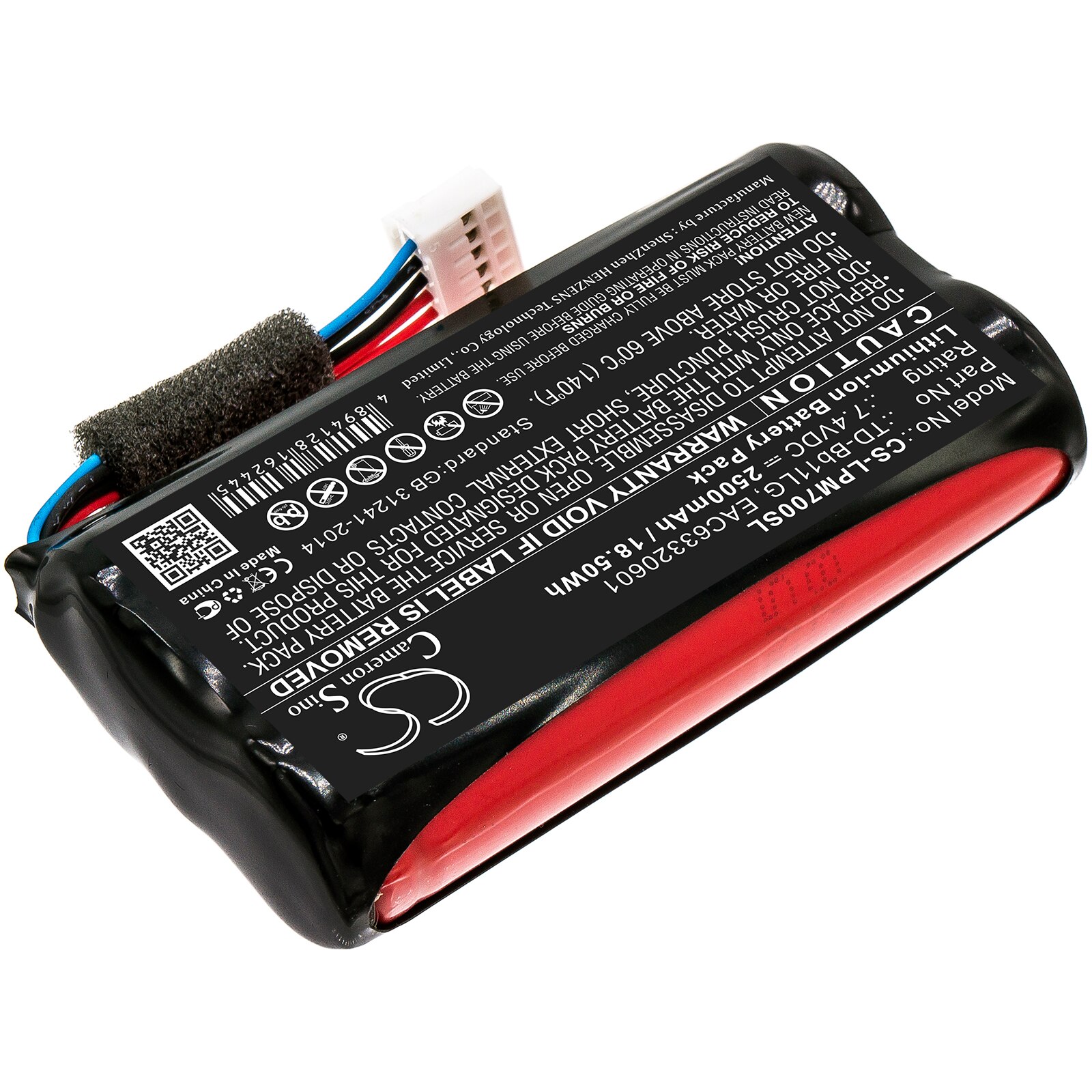 Cameron Sino EAC63320601 TD-Bb11LG For LG Music Flow P7 NP7550 PJ9 PJ9B PJS9W Bluetooth Replacement Battery Accu Batteria Accu