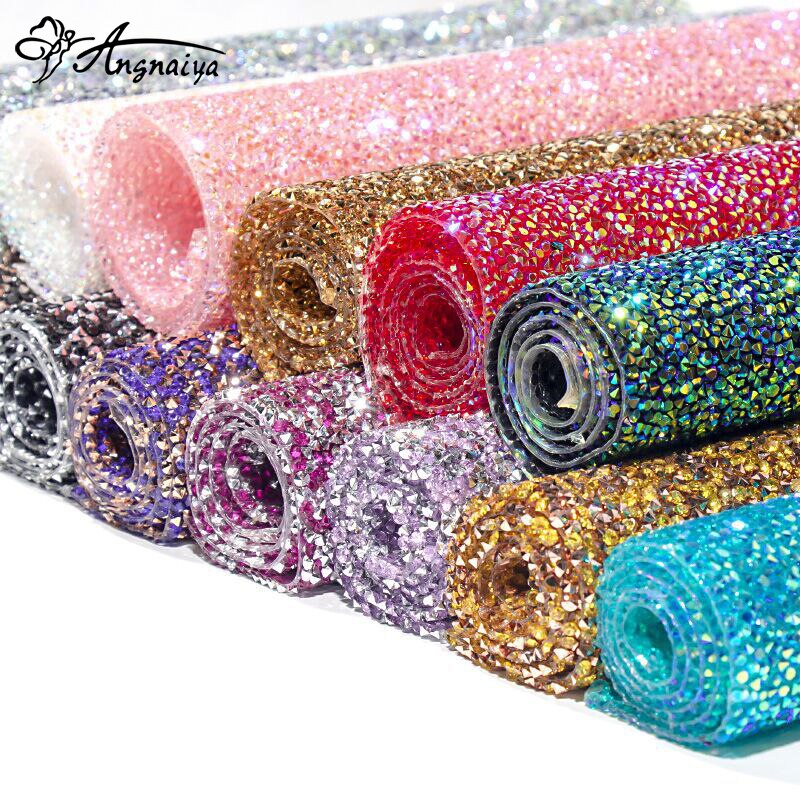 ANGNYA Diamond Sequins Nail Art Table Mat Practice Display Hand Pillow Cushion Wrist Rest Foldable Pad Manicure Tools