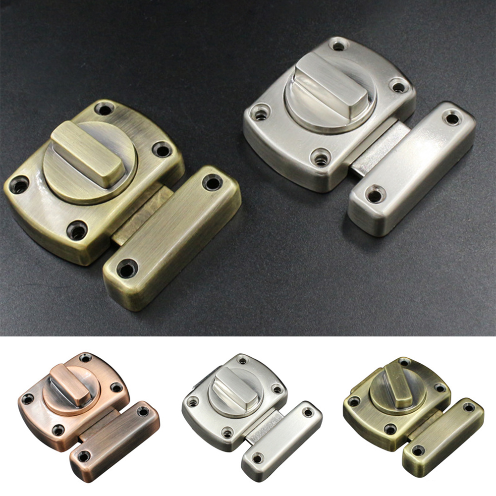 Pestillo de puerta Universal, pestillo de Metal, aleación de Zinc, cepillado, Perno de seguridad para puerta corredera, pasador grueso para gabinete