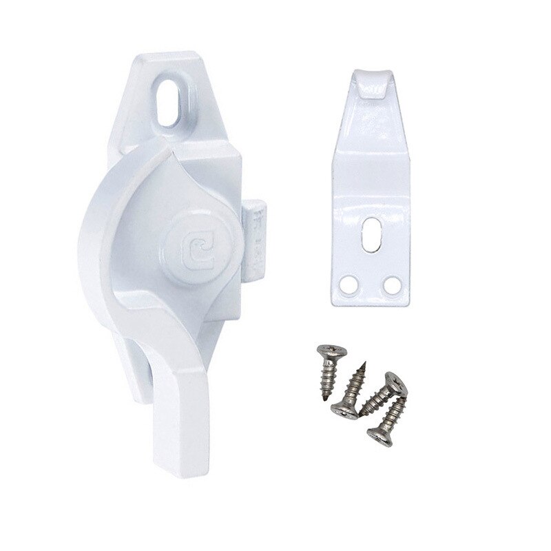 Plastic steel window crescent lock ear lock aluminum alloy door and window lock through security lock window lock hook lock: chuanghu01hj-changgo
