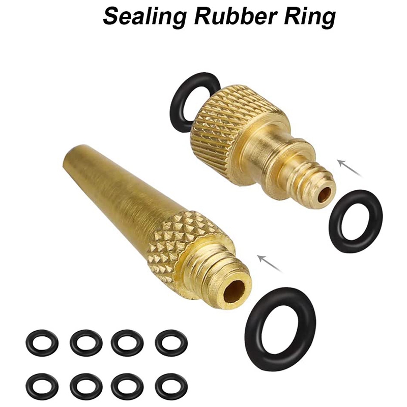 32PCS Bicycle Valve Adapter Pump Adapter Bike Tire Valve Adapters for Bike Tire Inflator Air Pump Compressor