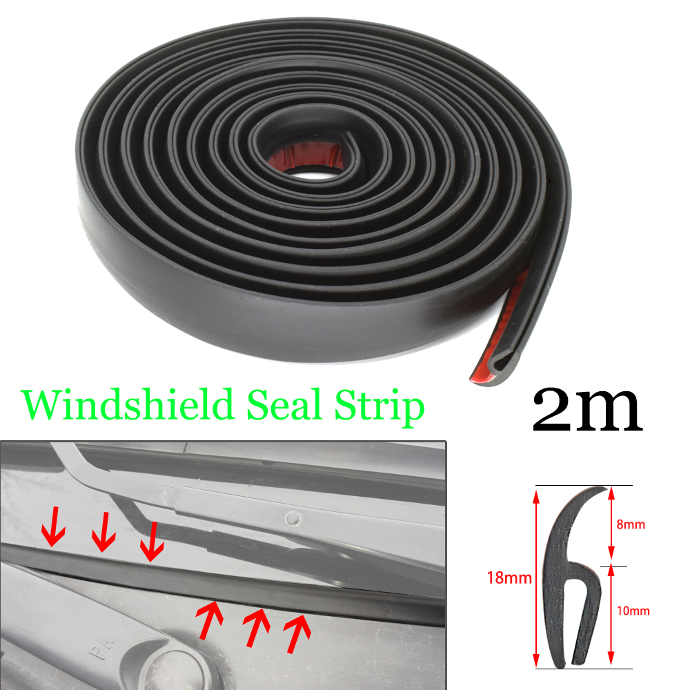 Sellos de parabrisas delantero de coche tipo h, burlete de goma para ventana trasera, tira de sellado para techo solar, sellado de moldura para BMW E46 E60 E90: Rojo