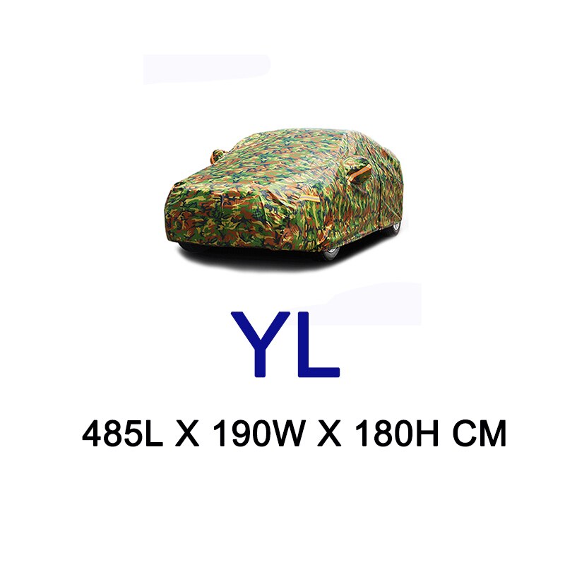 Kayme – housse de voiture de Camouflage étanche, couverture de Protection extérieure contre le soleil, la poussière, la pluie et la neige: YL