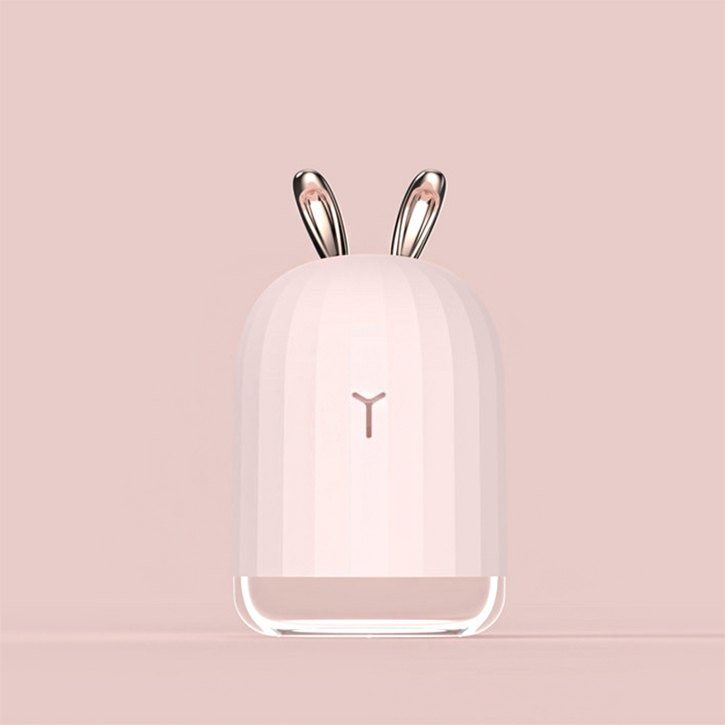 Luchtbevochtiger Mode Zorg Voor Huid Essentiële Olie Diffuser Nano Spuiten Fogger Mist Maker Met Led Night Lamp Home Office: Pink