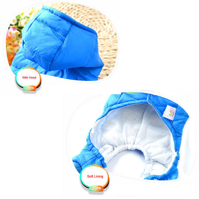Ropas impermeables para perro invierno Mono para cachorro abrigo suave para perros Chihuahua ropa para mascotas trajes con capucha para perros pequeños