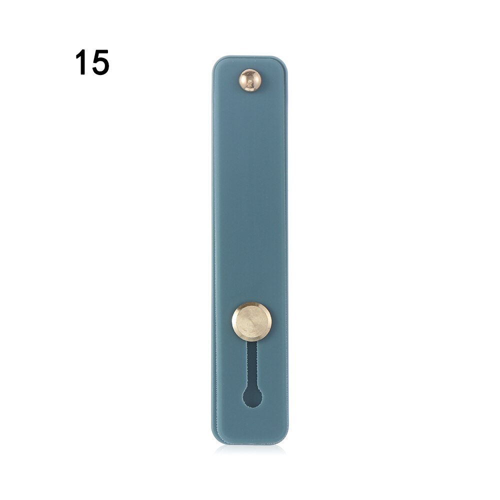Candy Color Finger Ring Holder Silicon Phone Hand Band Holder For iPhone Wristband Strap Push Pull Grip Stand Bracket: 15