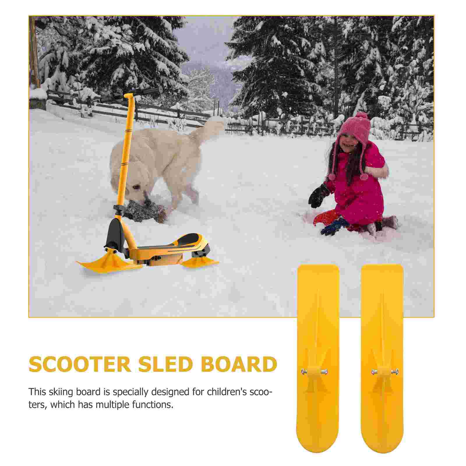 1 paio di Scooter da sci forniture per Scooter slitta da neve slitta da sci Scooter Snowboard per sci Scooter per bambini all&#39;aperto