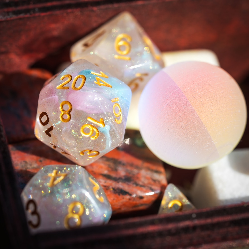 7 Teile/satz DND Würfel Rosa/cyan Lila/Blau Strudel D & D Würfel D4 D6 D8 D10 D % D12 D20 polyedrisch Spiele Würfel einstellen für Tisch Spiele MTG RPG