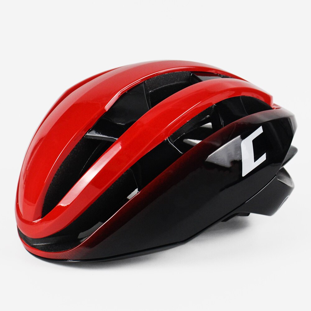 Fietshelm Aero Tt Rijden Fiets Helm Racefiets Fiets Sport Veiligheid Helm Voor Heren Vrouwen Triathlon Race Tijdrit helmes: Black red