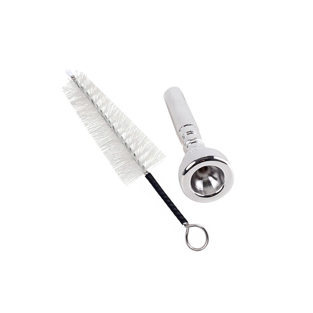 Boquilla de trompeta 7C con juego de pinceles, juego de boquilla de Metal para principiantes de Bach, accesorios de instrumentos para trompeta Musical