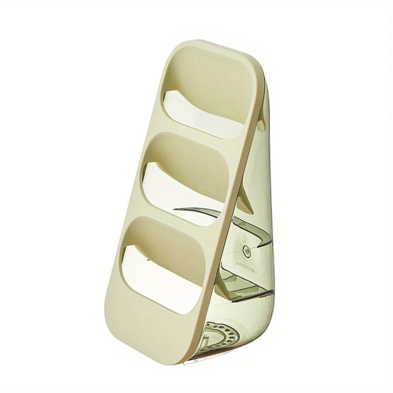 Wielowarstwowy stojak robić przechowywania pałeczek i łyżek robić użytku domowego Stojak kuchenny odporny na kurz Trzykomorowy schowek na kosmetyki i narzędzia: Xl / zielony