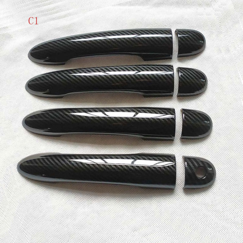 Deurgreep Cover Fit Voor Renault Clio 3 Iii Mk3 Handvatten Covers Trim Plastic Imitatie Auto Accessoires Carbon Fiber