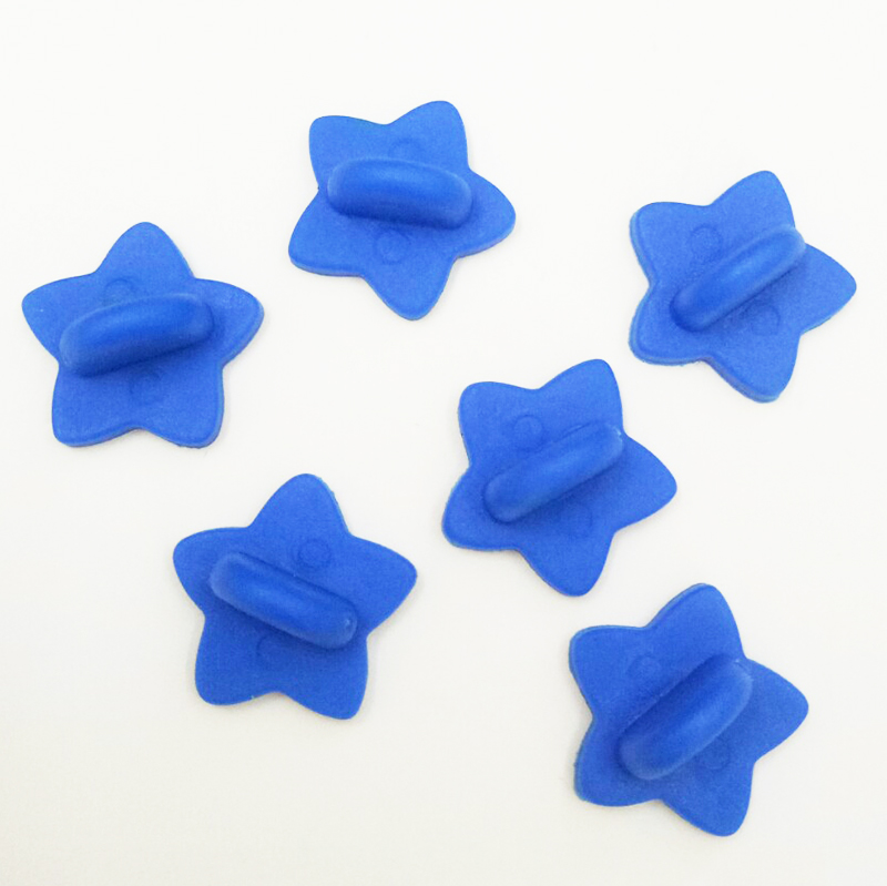 50 Uds. Broche de goma con hebilla, broche de estrella, Pin trasero, mariposa, embrague, insignia para apretar, tapones traseros para broche DIY, accesorios de joyería
