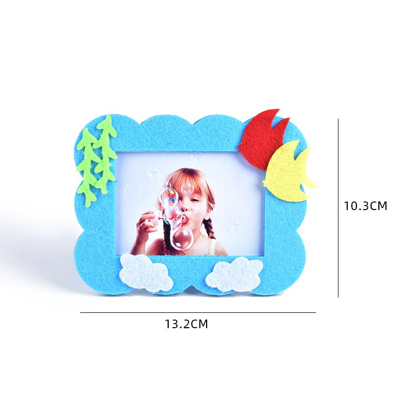 Saizhi Bambini Del Mestiere di DIY kit 3D Del Fumetto foto portafoto Giocattolo di puzzle per Bambini Fatti A Mano EVA Autoadesivo del Panno bambino Creatività Giocattolo kit SZ3629