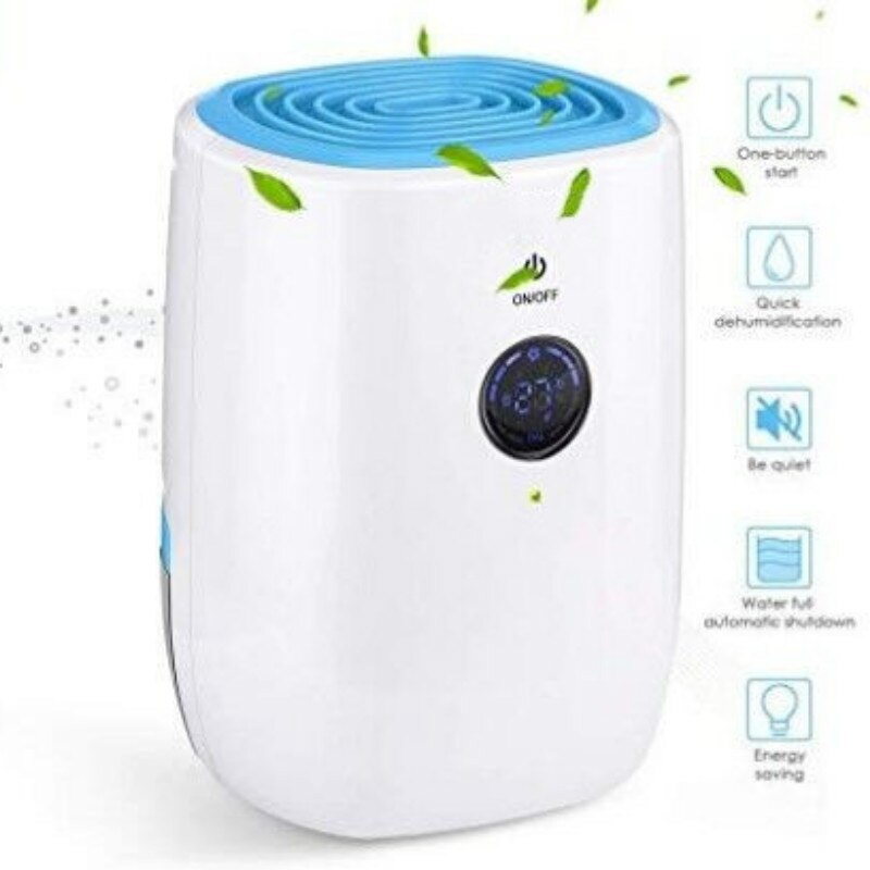 Draagbare Elektrische Luchtontvochtiger Met Automatische Uitschakeling Functie En Led Indicator Lucht Ontvochtiging Functie 110-240V