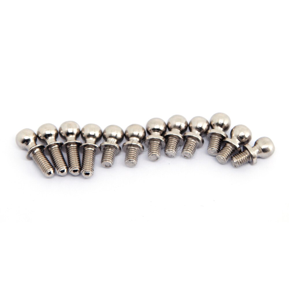 12 st/lot kulhuvudskruv  m3*4mm m3*7mm för wltoys 1/14 144001 124016 124017 124018 124019 rc bilreservdelar uppgraderingsdelar