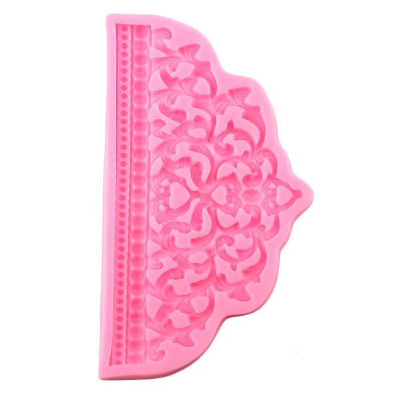Large Retro Photo Frame Baroque Style Silicone Mold For Fondant