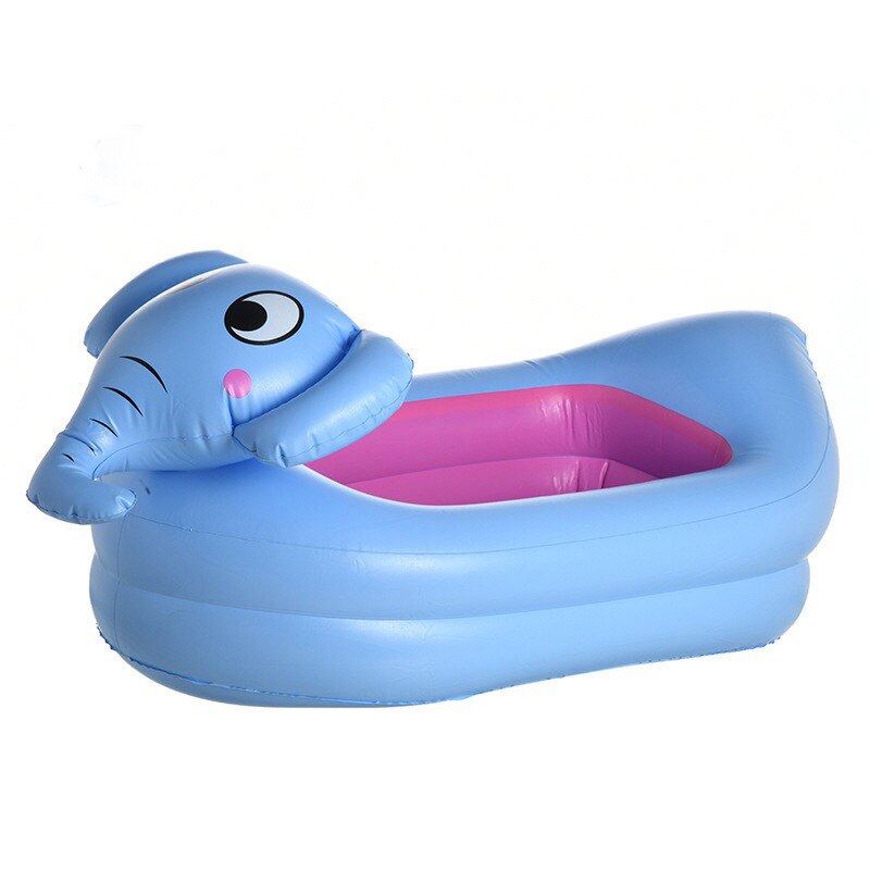 Bañera inflable de patos para bebés, bañera de ducha para el hogar, bote de piscina, para niños, Parque Acuático infantil, fila flotante, asientos de playa para niños: elephant