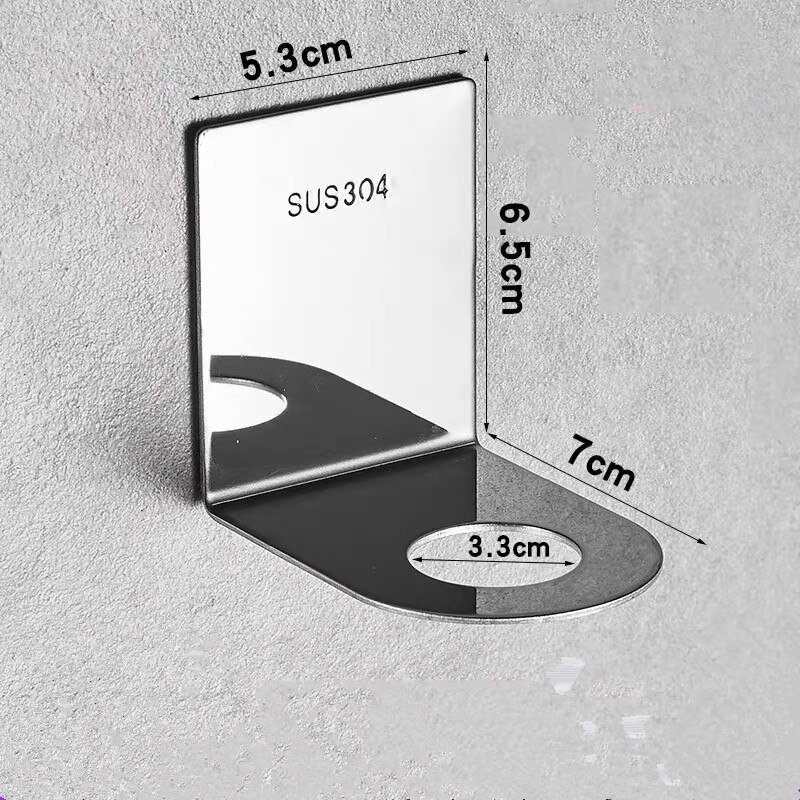 Badkamer Planken Zwart/Chrome Rvs Gel Zeep Douche Dispenser Fles Keuken Houder Opknoping Opbergrek Accessoires: D1 PCS-3.3cm