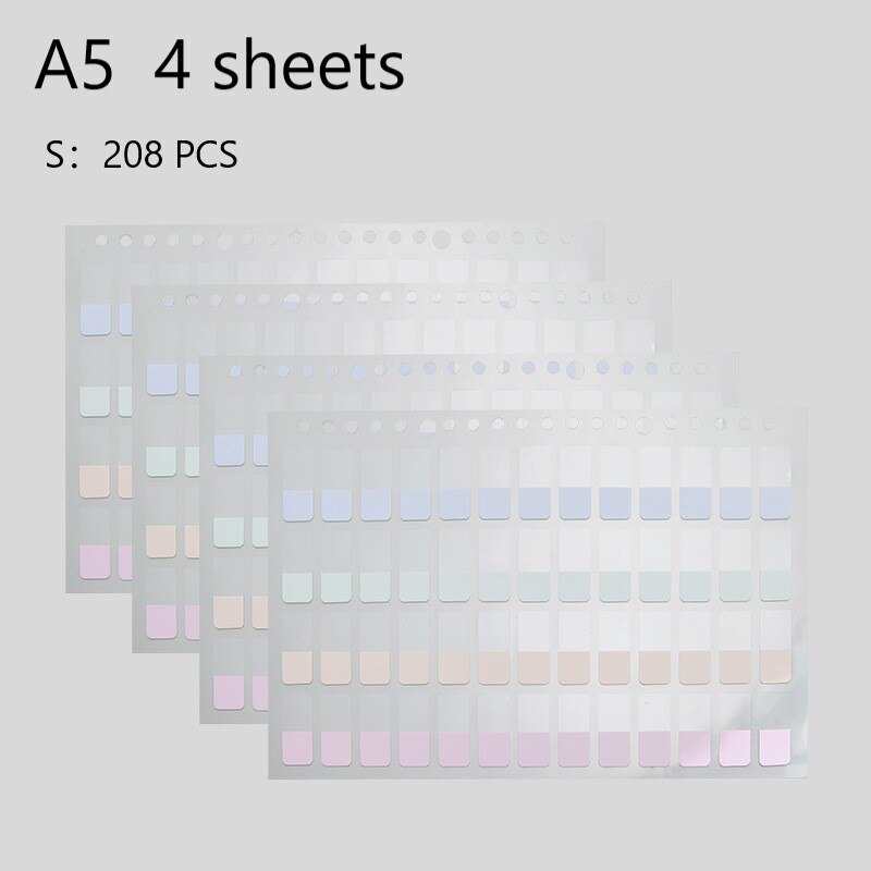 4 Vellen Macaron Index Stickers Kawaii Briefpapier Dagelijkse Planner Label Memo Stickers Diy Scrapbooking Sticker Classificeren Marks