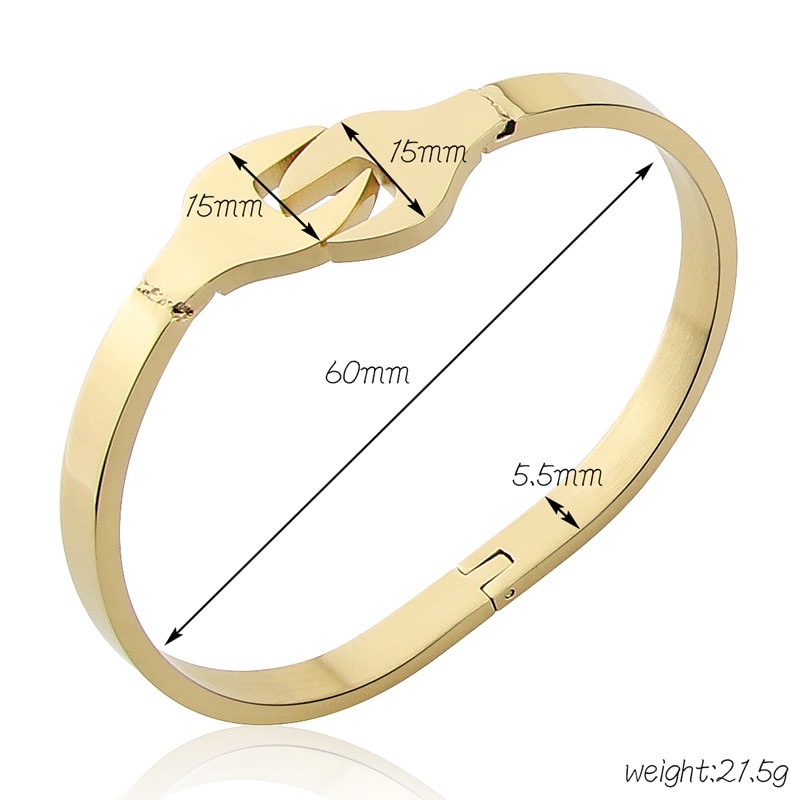 Punk Style Bracelet Stainless Steel Retro Wrench Steel Color Bangle Jewelry For Men And Women