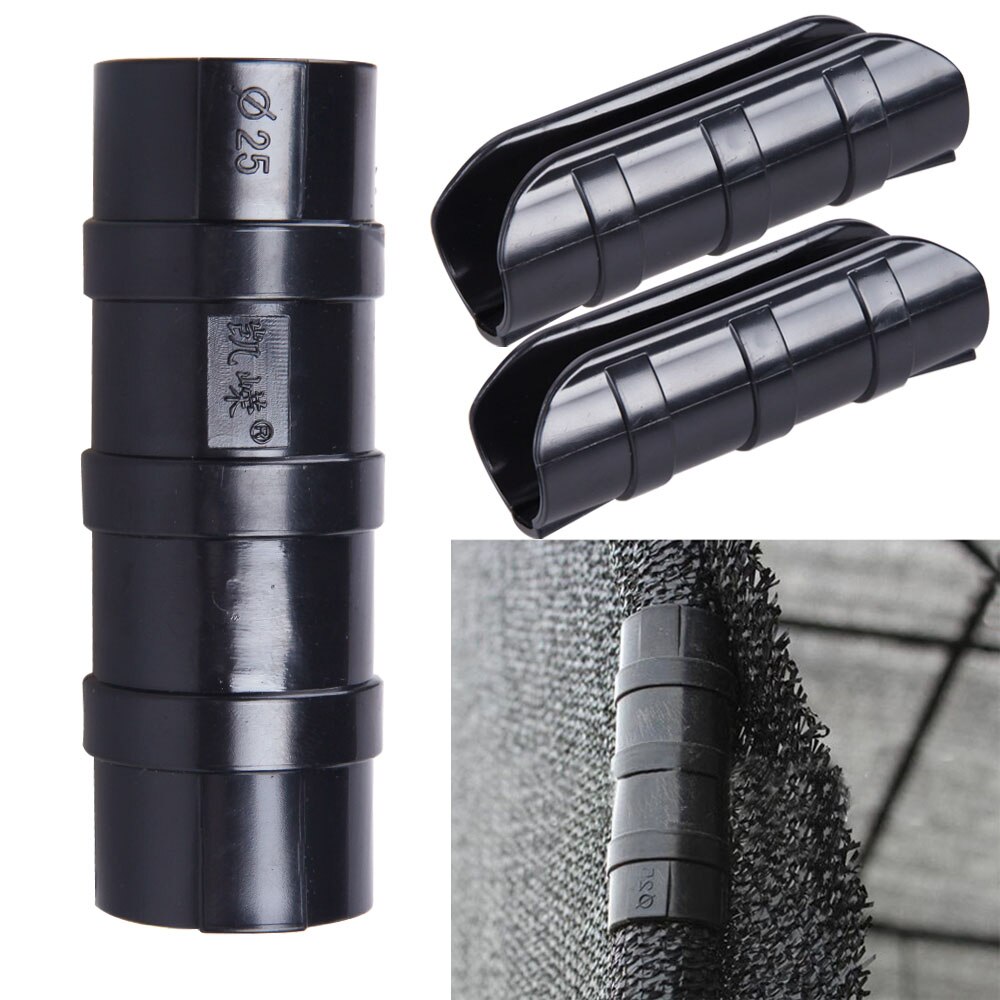 Pipe Tube Multi Dimension Film Clip Clamp Connector Kit Garden Buildings Tube Clip Greenhouse Frame 10 pcs BS