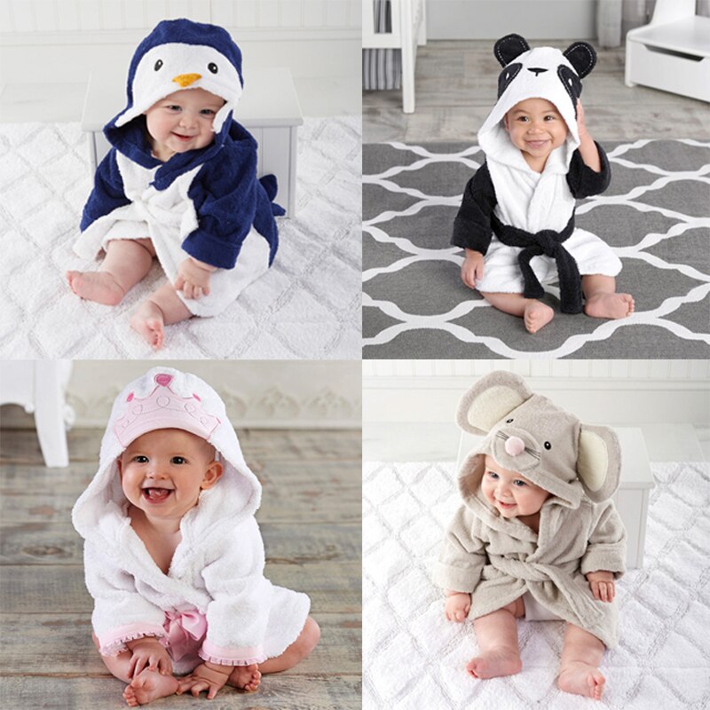 Baby hætte badekåbe sødt animalsk design flannel ultra blødt badehåndklæde til 2-6 år gammelt småbørn børn pyjamas nattøj badevikle