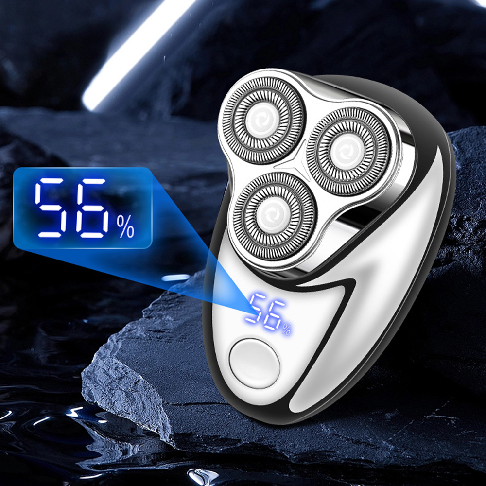 Mini rasoir électrique rechargeable avec affichage numérique - rasoir portable et facile à utiliser