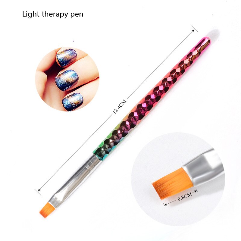 Navolution Gel Polish Nail Brush Magic Color Gradually Changes Manicure Tool Carved Thread Drawing Brushes Pen Mermaid Pencil Ho: 05PT