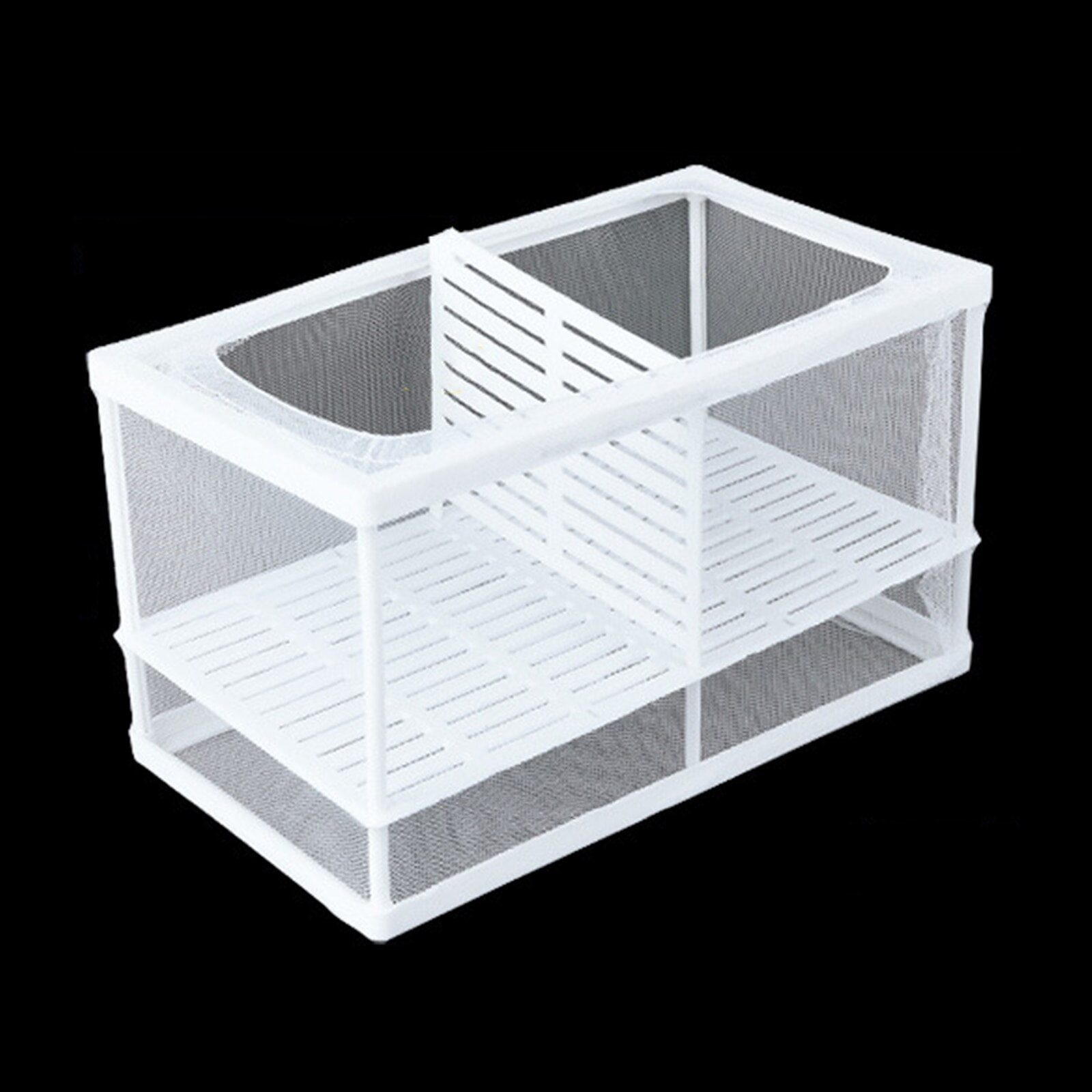 Aquarium Fish Tank High Clear Fish Breeding Isolation Box Aquarium Breeder Fish Tank Double Guppies Hatching Incubator: 26x15x18cm