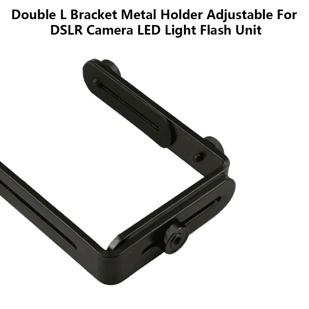 With Screw Photography Replacement Flash Unit Adjustable Double L Bracket For DSLR Camera Accessories Adapter Metal Holder