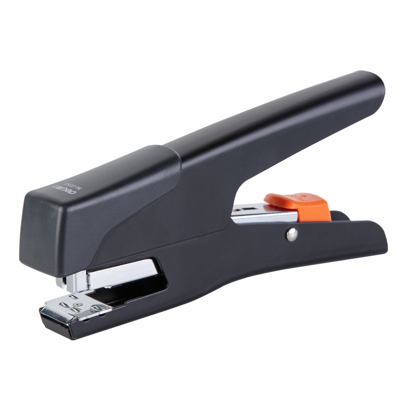 Deli Big Hand Held Heavy Duty Stapler Business Document Binding Tool Student Stationery School Office Supply: Black