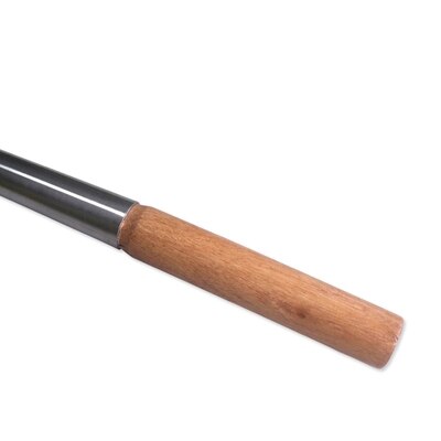 Rustfritt stål wokspatel (trehåndtak)