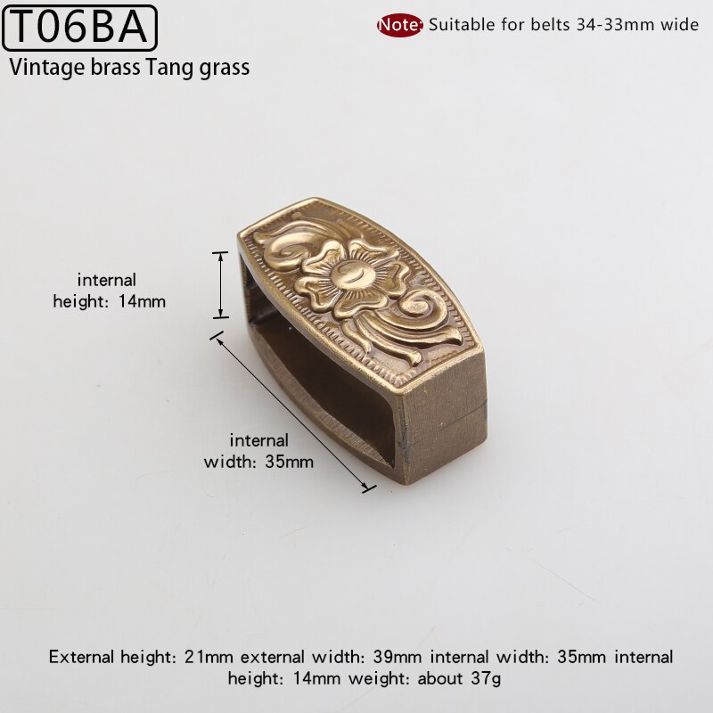 Brass belt ring stainless steel leather ring belt buckle ring man belt ring fixed: Q6BA