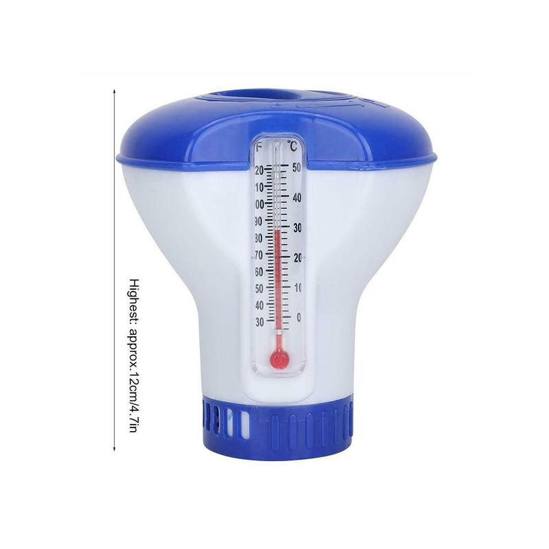 Swimming Pool Floating Chemical Chlorine Dispenser Swim Disinfection Accessories Thermometer Automatic Applicator Pump Pool H4M2