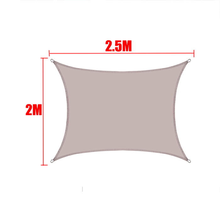 Kaki Alle maten Waterdicht Zonnescherm Zeil Vierkant Rechthoek Driehoek Tuinterras Luifel Zwembad Schaduw Kamp Wandelen Tuin Luifel: green