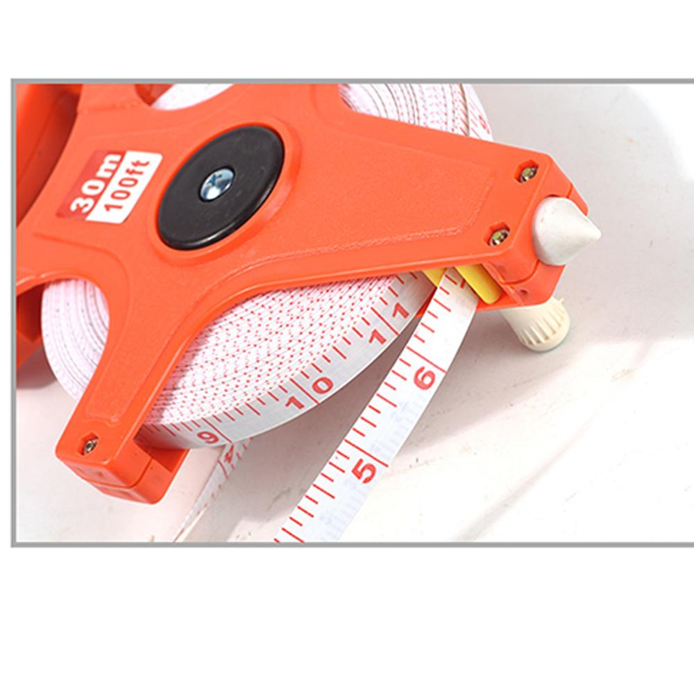 30M 50M 100M Tape Measure Retractable Metric Tape Open Reel Long Steel/ABS Tape Measuring Ruler Woodworking Tools
