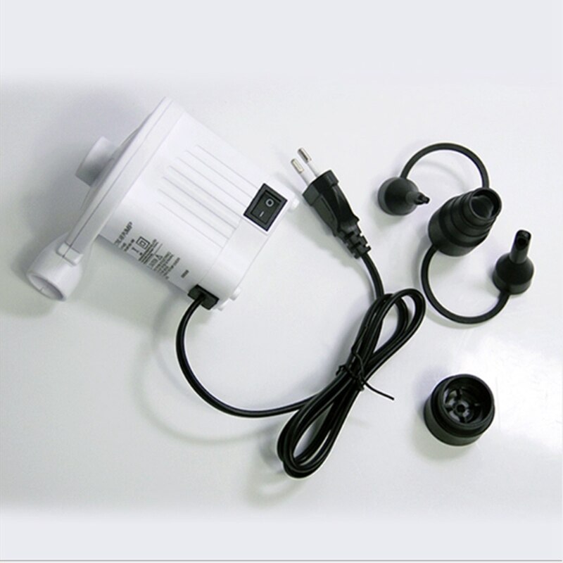 AC220V Electric Air Pump Inflate Deflate Pump for Airbed Boat Inflatable Pool Compression Bag Air Mattress-EU Plug