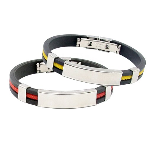 Mäns dam coola rostfritt stål armband armband spänne manschett armband