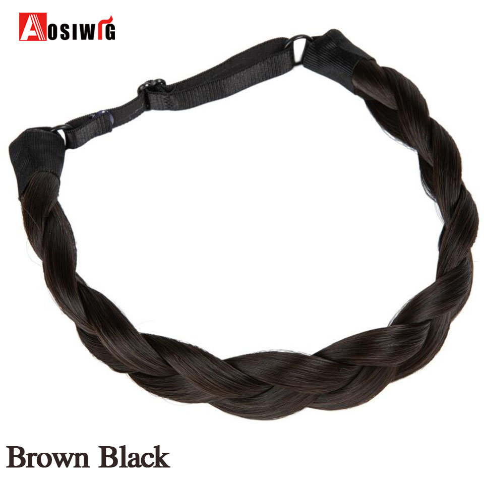 Accesorios para el cabello de para mujeres y niñas, peluca sintética, bandas para el cabello, diadema Vintage, trenzas, diademas, accesorios para peluca de cabello: FS1B/99J