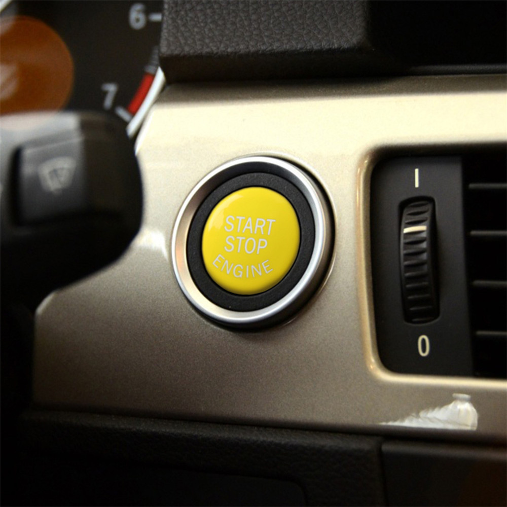 Three Types Yellow One-key Start Button for E Chassis ,G /F Chassis with Start / Stop ,F Chassis Without Start / Stop