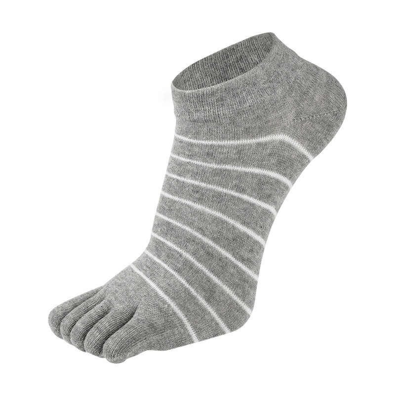 1 paire de chaussettes à cinq doigts en pur coton pour femme et fille, rayées, solides, , mignonnes, Harajuku, sans spectacle, avec orteils, offre spéciale