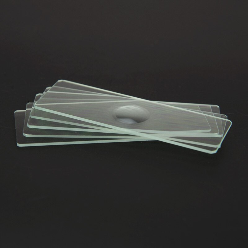 50pcs Blank Microscope Slides Glass Reusable Laboratorial Concave Slides Biological Microscope Slides