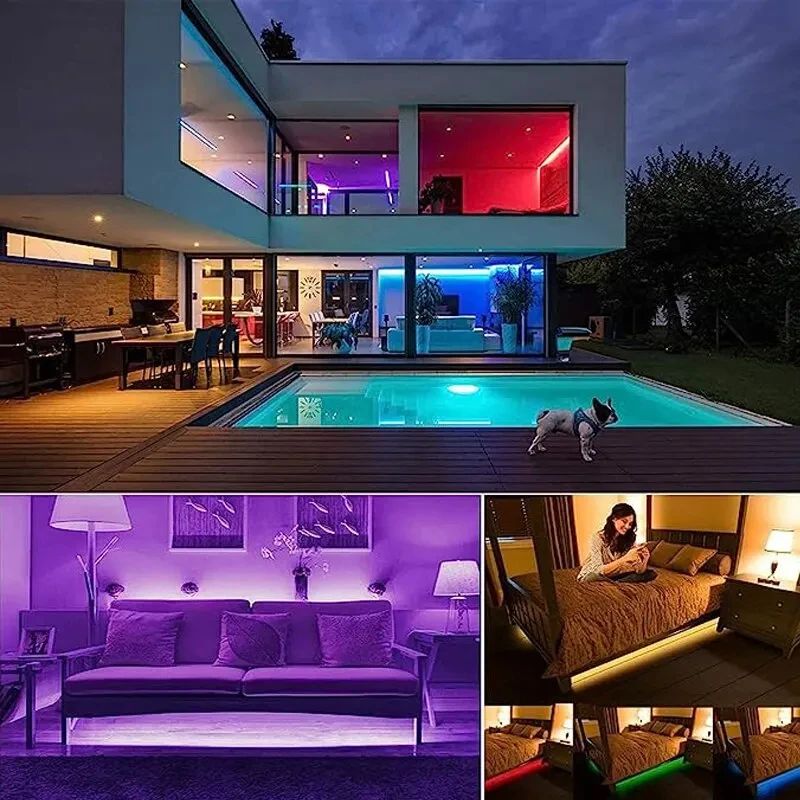 USB LED-stripverlichting Kleurveranderend 5050 RGB Led-licht met afstandsbediening Flexibele lamptape voor kamerdecoratie TV-achtergrondverlichting